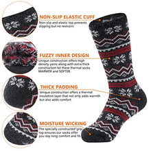 Load image into Gallery viewer, Women's Warm Thermal Socks, WXXM Thermal Winter Snow Ski Heavy Weight Heated Feet Warmers Socks for Women Outdoor Hiking Cold Weather 1 Pair Grey
