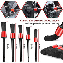 Load image into Gallery viewer, SJPLZQC 18 Pcs Car Cleaning Tools Kit with Car Detailing Brush Set,Auto Detailing Drill Brush Set,Car Cleaning Kit for Cleaning Wheels,Dashboard,Interior,Exterior,Leather, Air Vents, Emblems

