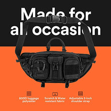 Load image into Gallery viewer, Fitdom Tactical Inspired Large Sling Bag For Men. Perfect Techwear Accessories EDC Bag For Men. Multi-Functional Waist Pack
