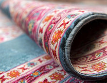 Load image into Gallery viewer, Unique Loom Baracoa Collection Bright Tones Vintage Traditional Turquoise Runner Rug (2' 2 x 6' 0)
