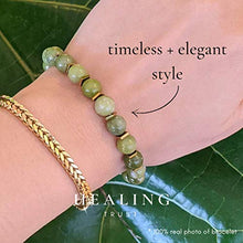 Load image into Gallery viewer, [Healing Trust] Green Jade Bracelet for Men Women Entrepreneur Business Luck, MONEY ATTRACTION Bead Bracelet, Maximum Money Wealth Abundance Bracelet, Prosperity Good Luck Feng Shui, Goals Manifestation Chakra Bracelet, HAPPY MOOD BRACELET, Bye Bye Anxiet
