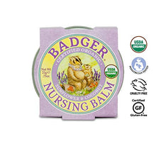 Load image into Gallery viewer, Badger - Nursing Balm, Sunflower &amp; Coconut, Certified Organic Nipple Balm for Breastfeeding, Soothe &amp; Protect, Nipple Butter, 0.75 oz

