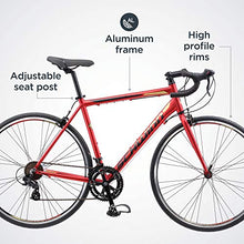 Load image into Gallery viewer, Schwinn Volare 1400 Adult Hybrid Road Bike, 28-inch wheel, aluminum frame, Red
