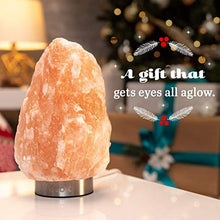 Load image into Gallery viewer, LEVOIT Kyra Himalayan Salt Lamp, Pink Rock Large Crystal Natural Himilian Gift Night Light (ETL Certified) Touch Dimmer, 2 Extra Bulbs, 18/8 Stainless Steel Base
