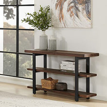 Load image into Gallery viewer, Alaterre Furniture Sonoma 48 inch L Reclaimed Wood Media/Console Table with 2 Shelves, Natural
