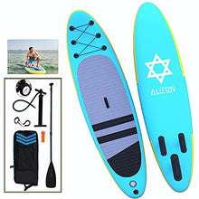 Load image into Gallery viewer, ALIFUN Inflatable Stand Up Paddle Board SUP Paddleboarding Weight Capacity 330 LBS 6 Inches Thick Wide Stance with All Around Accessories for Adult of All Skill Levels
