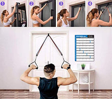Load image into Gallery viewer, Fitness Insanity Resistance Bands Set - 5-Piece Exercise Bands - Portable Home Gym Accessories - Stackable Up to 150 lbs. - Perfect Muscle Builder for Arms, Back, Leg, Chest, Belly, Glutes
