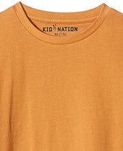 Load image into Gallery viewer, Kid Nation Kids Unisex 3 Packs 100% Cotton Tagless Short Sleeve Crewneck T Shirts M Biscuit + Eggnog + Seashell Pink
