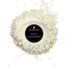 Load image into Gallery viewer, MEYSPRING White Chalcedony Golden Interference Mica Powder - Epoxy Resin Pigment Ivory - Metallic Mica Powder - White Gold Powder - 50 Grams
