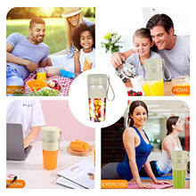 Load image into Gallery viewer, Portable Blender for Juice, Personal Size Blender Cup for Shakes and Smoothies Juicer Cup with USB Rechargeable Mini Blender 300ML 10oz Personal Blender for Home Travel Office Outdoor
