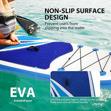 Load image into Gallery viewer, VIVOHOME 10FT 32 Inch Width Inflatable Stand Up Paddle Board with Premium SUP Accessories Backpack Leash Paddle Bottom Fin Waterproof Bag Anti Slip Deck Surfboard for Adults Youth 330Lbs (Blue)
