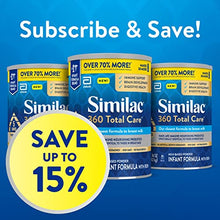 Load image into Gallery viewer, Similac 360 Total Care Infant Formula, with 5 HMO Prebiotics, Our Closest Formula to Breast Milk, Non-GMO, Baby Formula Powder, 36-oz Tub (Case of 3)
