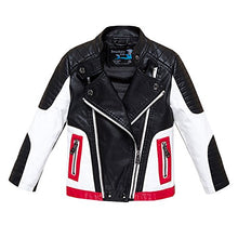 Load image into Gallery viewer, BUDERMMY Boys Leather Motorcycle Pilot Jackets Toddler Coats Black Size 11

