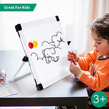 Load image into Gallery viewer, ARCOBIS 14” x 11” Dry Erase White Board Easel，Portable Magnetic Double-Sided White Board with Stand for Students Classroom Home Office
