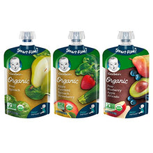 Load image into Gallery viewer, Gerber Purees Organic 2nd Foods Baby Food Fruit &amp; Veggie Variety Pack, 3.5 Ounces Each, 18 Count

