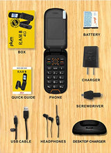 Load image into Gallery viewer, Rugged Flip Phone 4G GSM Unlocked Water Proof Shock Proof IP68 Military Grade ATT Tmobile Cricket Metro Straight Talk - ORG
