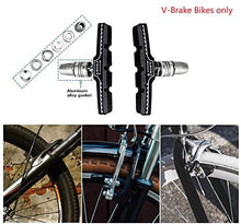 Load image into Gallery viewer, IIIPRO Bicycle high-end Brake pad Set 2 Pairs (4 Packs),Professional Mountain and Road Bike V Brake Pads, Noise-Free Anti-Skid Bicycle Brake Block kit.with Hexagon nut and Washer
