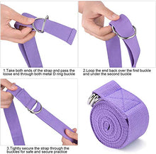 Load image into Gallery viewer, KUYOU Yoga Mat Foldable 1/16 Inch Thick Non-Slip Travel Yoga Mat Cover Pad Sweat Absorbent and Soft Lightweight Exercise Workout Mat with 96 inch Stretch Band Strap for Yoga Pilates and Fitness
