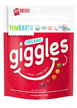 Load image into Gallery viewer, YumEarth Giggles Organic Chewy Candy, Fruit Flavored Snack Packs, Multi, 5 Ounce (Pack of 10) &amp; Organic Lollipops, Assorted Flavors, 50 Count (Packaging May Vary)
