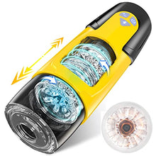 Load image into Gallery viewer, Automatic Male Masturbator, Male Masturbators Cup with 7 Thrusting &amp; Rotating Modes for Penis Stimulation, Electric Pocket Pussy Male Stroker Toy, Adult Male Sex Toys for Men
