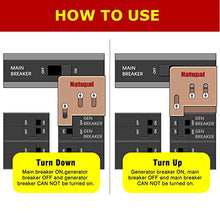 Load image into Gallery viewer, Generator Interlock Kit Compatible with Square D QO or Homeline 150 or 200 amp panels. 1 3/8 inches Spacing between main and generator breaker, Professional and Interlock Kit
