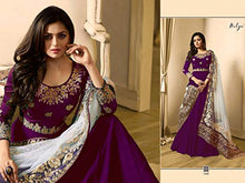 Load image into Gallery viewer, New Desiner Indian/Pakistani Ethnic wear Georgette Anarkali Gown LT (Purple, X-LARGE-44)
