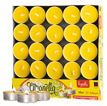 Load image into Gallery viewer, Tealight Citronella Candles - Anti Mosquito Candle - 4 Hour Burn - 50 Pack - DEET Free
