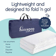 Load image into Gallery viewer, hiccapop Tri-fold Pack n Play Mattress Pad with Firm (for Babies) &amp; Soft (Toddlers) Sides | Portable Foldable Playard Mattress, Playpen Mattress for Pack and Play Crib | Includes Carry Case
