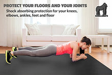 Load image into Gallery viewer, Premium Extra Large Exercise Mat - 9' x 6' x 1/4" Ultra Durable, Non-Slip, Workout Mats for Home Gym Flooring - Plyo, MMA, Cardio Mat - Use with or Without Shoes (108" Long x 72" Wide x 6mm Thick)
