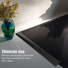 Load image into Gallery viewer, Nuovoware Silicone Gap Cover, [2PACK] 21" Premium Silicone Kitchen Stove Cooktop Counter Gap Covers, Food Grade, Non-toxic, White
