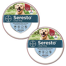 Load image into Gallery viewer, Seresto Flea and Tick Collar for Dogs, 8-Month Flea and Tick Collar for Large Dogs 2 Pack, Over 18 Pounds
