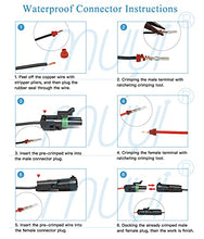 Load image into Gallery viewer, MUYI 10 Kit 2 Pin Way Waterproof Electrical Connector 2.5mm Series Terminals Quick Locking Wire Harness Sockets
