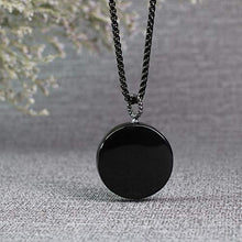 Load image into Gallery viewer, COAI Mens Womens Religious Jewelry Obsidian Stone Tree of Life Pendant Necklace
