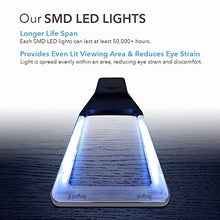 Load image into Gallery viewer, 3X Large Magnifying Glass with [10 Anti-Glare &amp; Fully Dimmable LEDs]-Evenly Lit Viewing Area-Illuminated Lighted Magnifier for Reading Small Fonts, Low Vision Seniors, Macular Degeneration, Inspection
