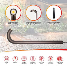 Load image into Gallery viewer, LUMENGY 3W LED Landscape Lighting, Wired 12V-24V AC/DC Low Voltage, Brown Aluminum Bollard Pathway Lights for Walkways Driveways &amp; Garden, IP67 Waterproof, 3000K Warm White (4 Pack)
