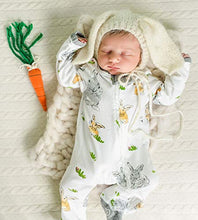 Load image into Gallery viewer, Burt's Bees Baby - Unisex Sleep &amp; Play, Organic Pajamas, NB - 9M One-Piece Zip Up Footed PJ Jumpsuit
