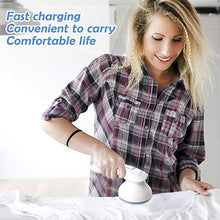 Load image into Gallery viewer, COOLKESI Upgrade Rechargeable Lint Remover &amp; Fabric Shaver, 3-Leaf Stainless Steel Blades Lint Shaver Defuzzer Pill Fuzz Remover for Clothes, Dryer, Couch, Blanket, Sweater, Furniture

