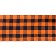 Load image into Gallery viewer, DII Classic Buffalo Check Tabletop Collection for Family Dinners, Special Occasions, Barbeques, Picnics and Everyday Use, 100% Cotton, Machine Washable, Table Runner, 14x72, Orange &amp; Black
