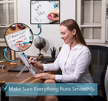Load image into Gallery viewer, Small Dry Erase White Board - Desktop Whiteboard 10"X10" with Stand, 3 Markers, 4 Magnets &amp; Eraser - Tabletop Double-Sided Portable Mini White Board Easel for Office Desk, Kids Home School Students
