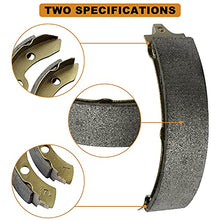 Load image into Gallery viewer, LEAPGOMAX Club Car Brake Shoes and Spring Kit for DS G&amp;E 1995-up (Automatic Adjust)&amp; Precedent 1018232-01 Golf Cart Replacement Brake Shoe Pads (2 Short &amp; 2 Long)
