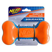 Load image into Gallery viewer, Nerf Dog 7in TPR EXO Squeak Bone - Blue/Orange
