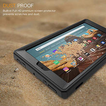 Load image into Gallery viewer, Fintie Case for All-New Amazon Fire HD 10 (7th and 9th Generations, 2017 and 2019 Releases) - [Tuatara Magic Ring] 360 Rotating Multi-Functional Grip Carry Cover w/Built-in Screen Protector, Black
