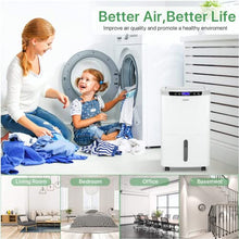 Load image into Gallery viewer, Waykar 2000 Sq. Ft Dehumidifier for Home and Basements, with Auto or Manual Drainage, 0.66 Gallon Water Tank Capacity
