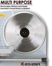 Load image into Gallery viewer, Kitchener 9-inch Professional Electric Meat Deli Cheese Food Slicer, Stainless Steel Blade, 150 Watt
