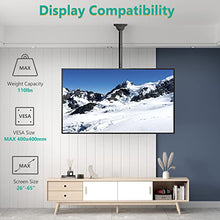 Load image into Gallery viewer, WALI Bundle – 2 Items: Adjustable TV Ceiling Mount and Sound Bar Mount Bracket
