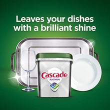 Load image into Gallery viewer, Cascade Platinum Dishwasher Pods, Actionpacs Dishwasher Detergent, Fresh Scent, 62 Count
