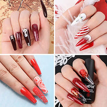 Load image into Gallery viewer, PsampaGel Nail Polish Kit with UV Light, 5 Colors Gel Nail Kit for Starter and Professional, Gel Polish Kit Sparkly Glitters, Manicure Gel Kit with Base and Top Coat(Red)
