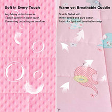 Load image into Gallery viewer, TerriTrophy Kids Weighted Blanket 7lbs,41 x 60inches, Minky &amp; Cotton Weighted Blanket for Kids, Toddlers, Boys, Girls, Children,Best Gifts for Christmas Birthday
