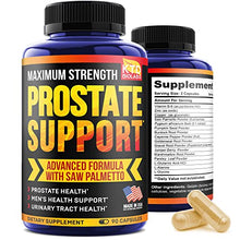 Load image into Gallery viewer, KTD BIOLABS Prostate Supplements for Men - Prostate Support Capsules - Pygeum and Saw Palmetto for Men - Maintains Healthy Urination and Bladder Control for Men - Made in USA - 90 Capsules
