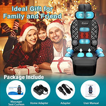 Load image into Gallery viewer, Sotion Back Massager with Air Compress &amp; Heat, Vibrating Massage Chair Pad for Home or Office Use ,Height Adjustable Massage Seat Helps Relieve Stress and Fatigue for Neck, Back, Waist and Hips
